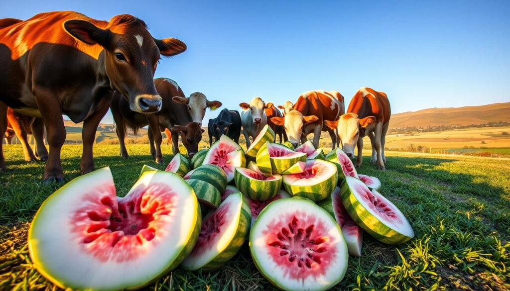 cattle watermelon rinds preparation