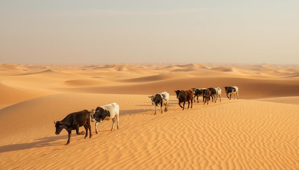 effects of sand on cow movement