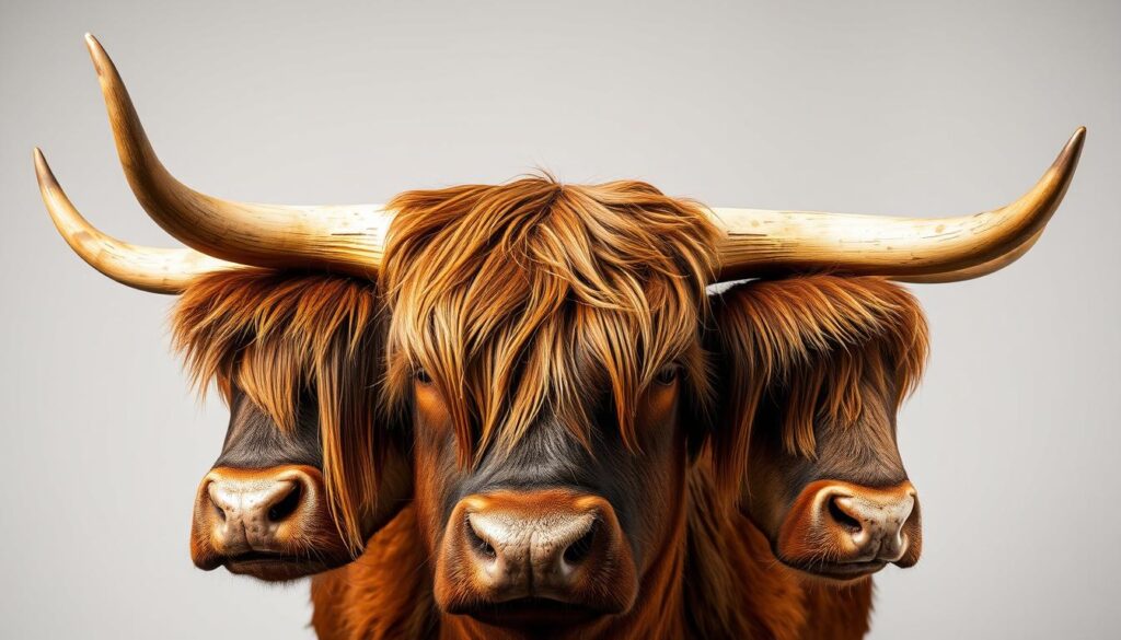highland cow horn variations