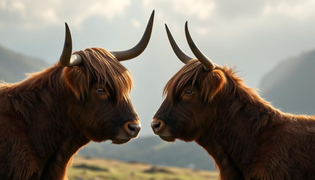 highland cow horn variations